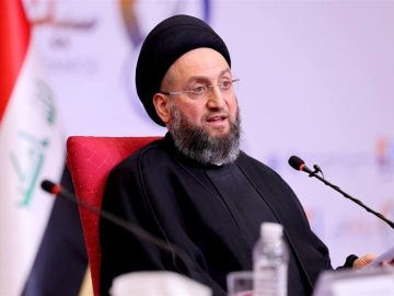 دیدار سید عمار حکیم با لاریجانی