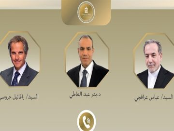 تماس تلفنی وزیر خارجه مصر با عراقچی و گروسی