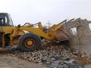 ۲ هزار مترمربع ساخت‌وساز غیرمجاز در شاهرود تخریب شد